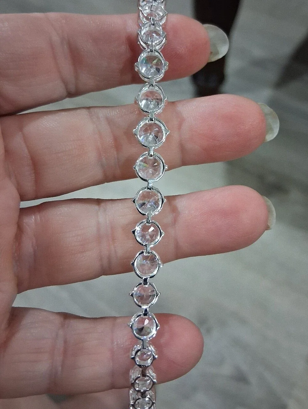 .925 Sterling Silver 25+ Ctw CZ Ten̈nis Bracelet 7.5